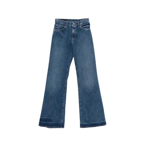 Dondup Women `Amber` Wide Leg 5-Pocket Jeans